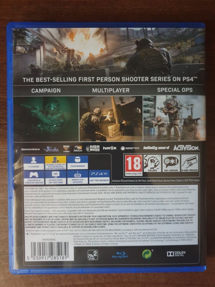 Call Of Duty Modern Warfare PS4/Playstation 4