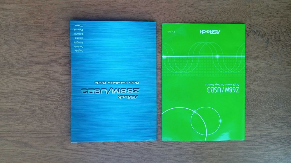 Книжки на материнскую плату AsRock Z68M