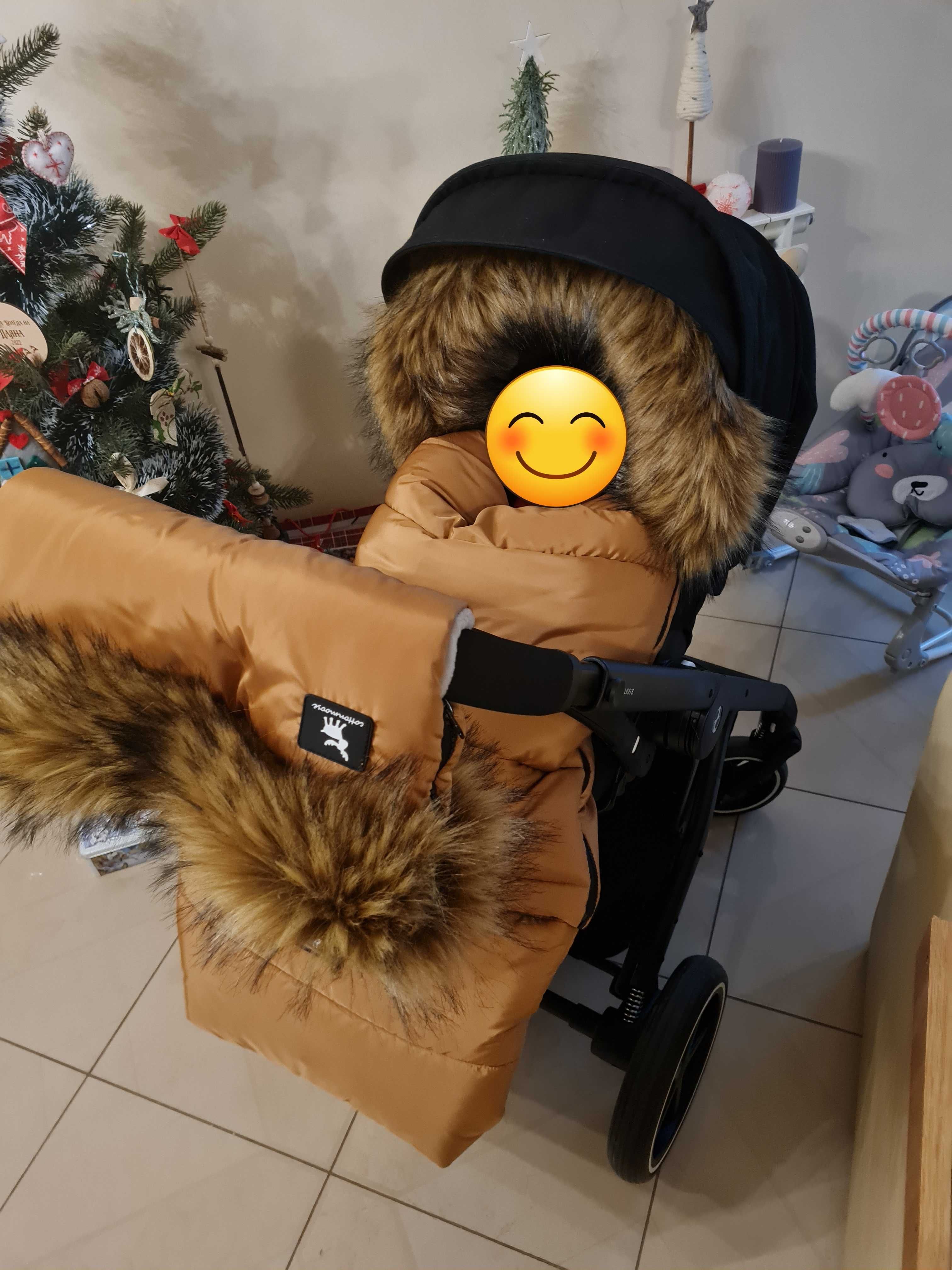 термочувал Cottonmoose за количка 3 в 1 с маншон