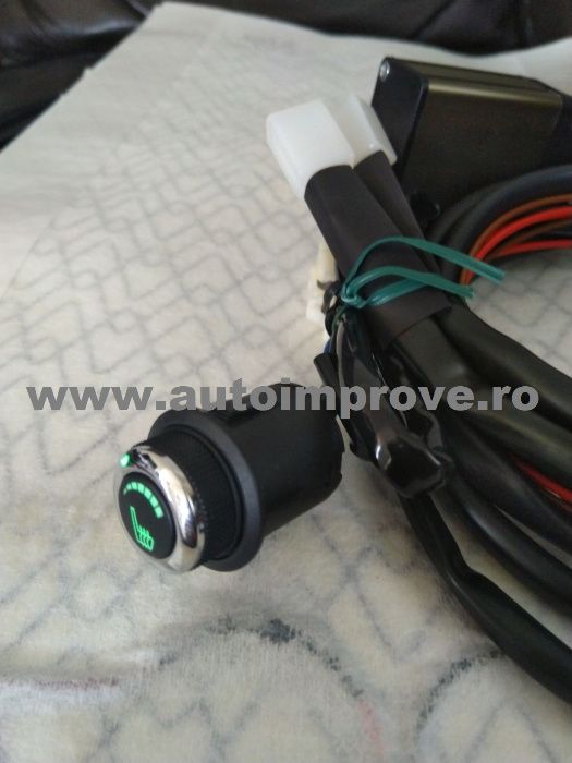 Incalzire scaun auto carbon 6 trepte LUXURY GREEN