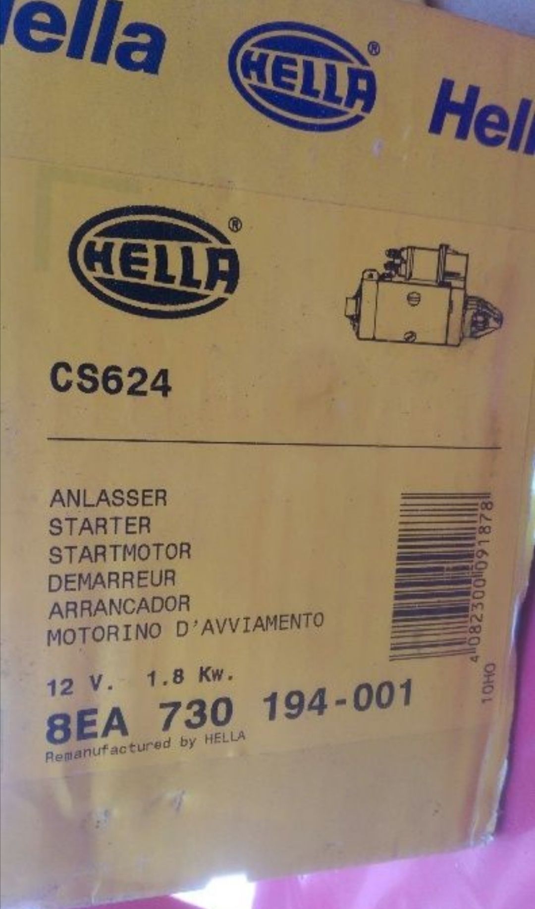 Electromotor NOU HELLA CS624 pentru Motor OEM/AUDI, SKODA,VW" Germany