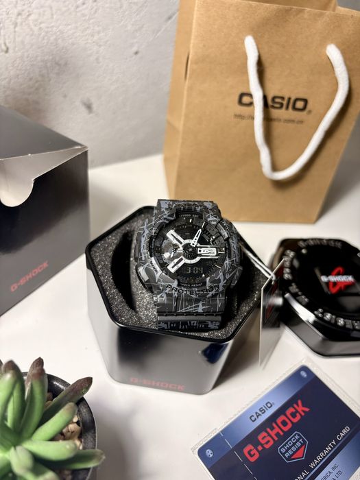Casio G-Shock GA-110SL-1A Slash Pattern