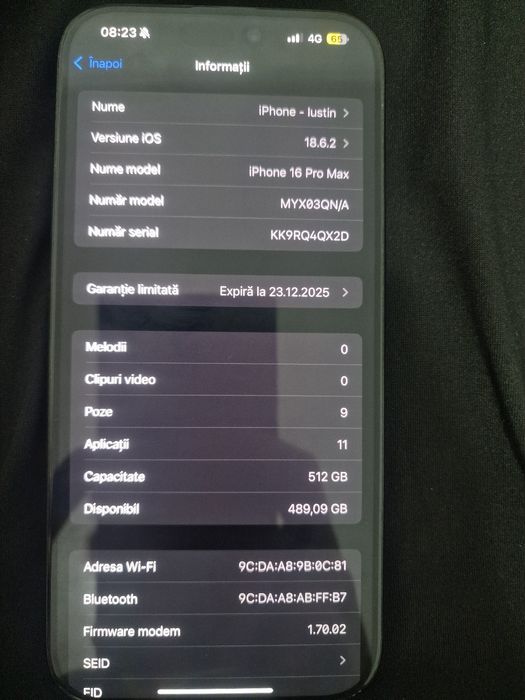 Iphone 16 pro max 512gb