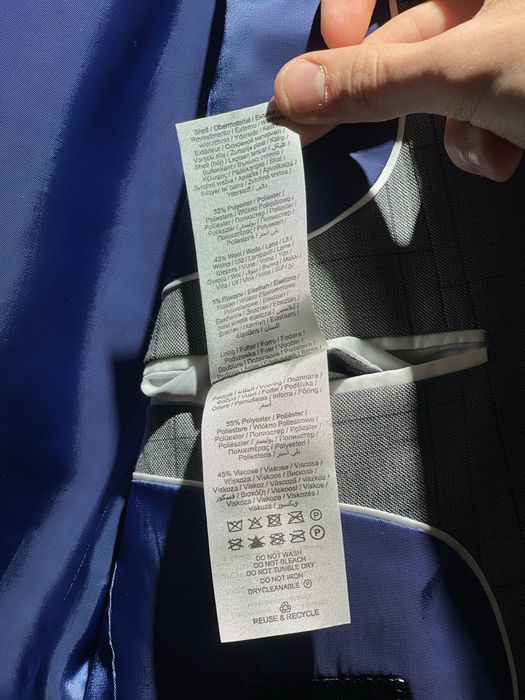 Мъжко сако Selected Homme, размер 46 / 48/ M / L, сиво каре, като ново