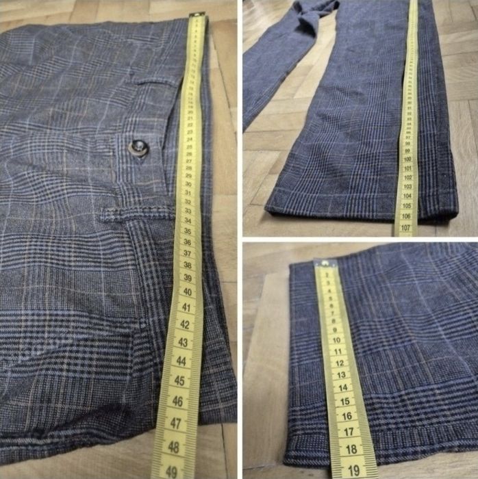 Pantaloni Bărbătești Alberto Lou-J Colour Check, Regular Fit - W36/L34