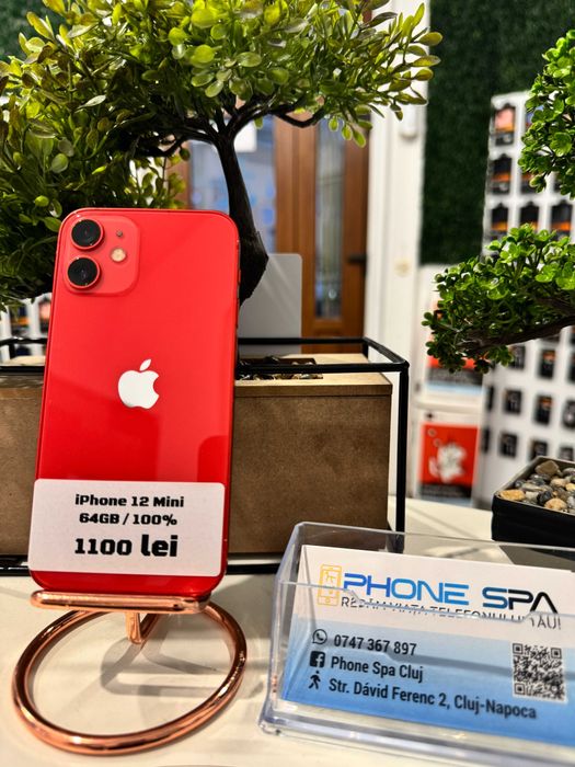 iPhone 12 Mini 64Gb 100% IN RATE- Din magazin,cu garantie!