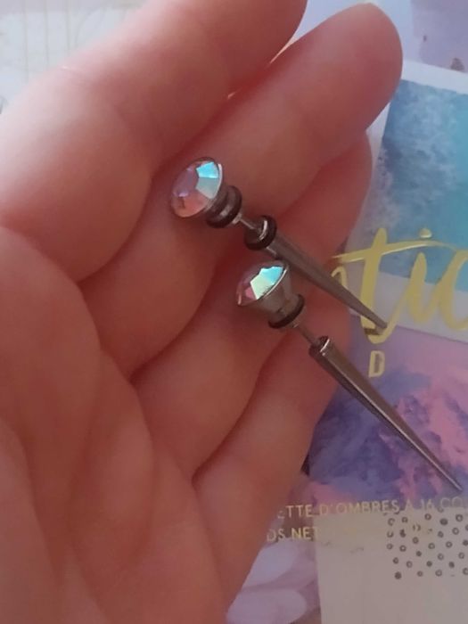 Обеци имитация на флеш