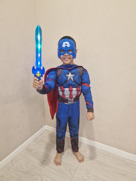 Костюм капитана Америки 85р до 130р