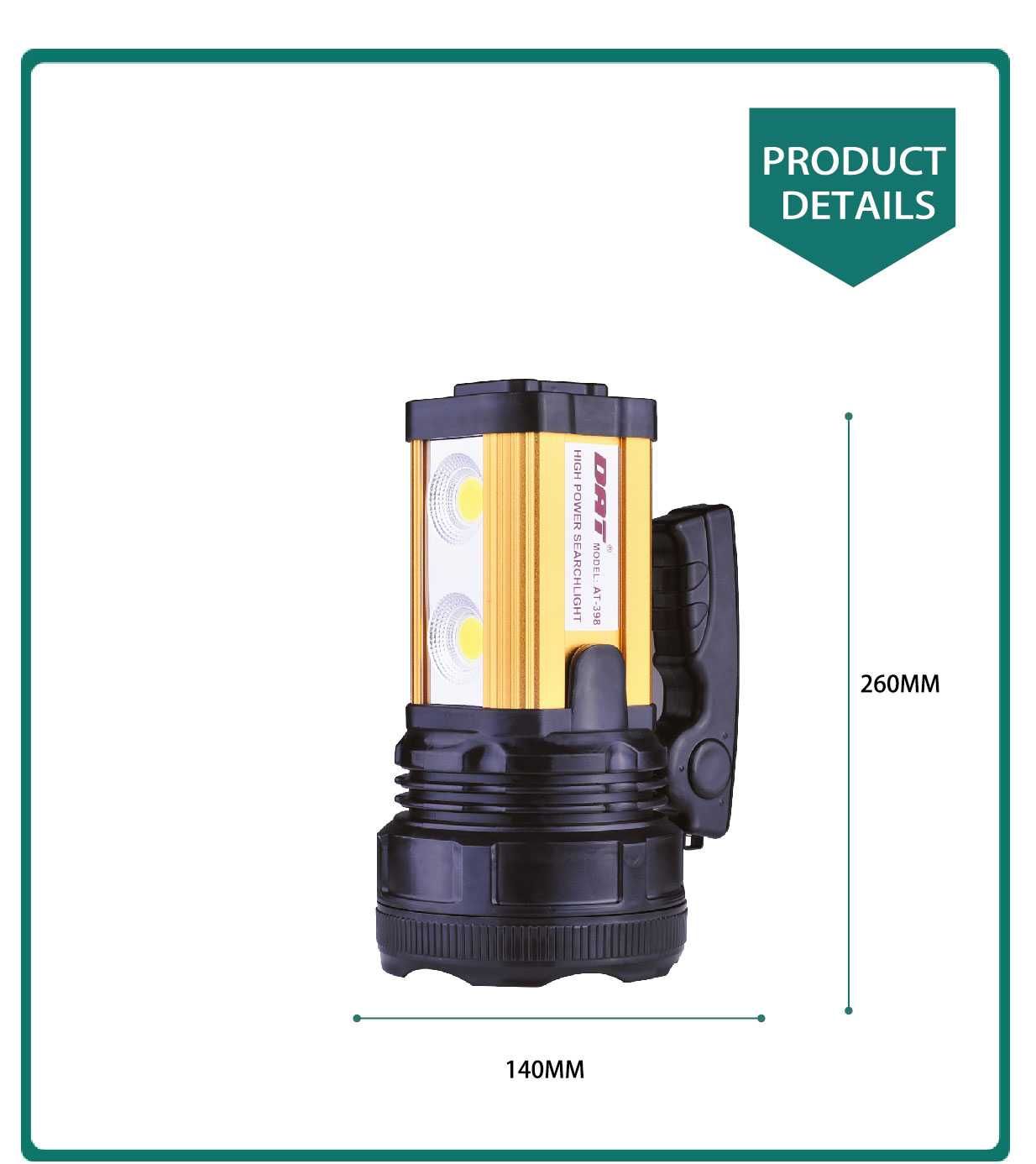 Нов DAT 398 ip65 LED НАЙ-МОЩНИЯ прожектор фенер влагоустойчив