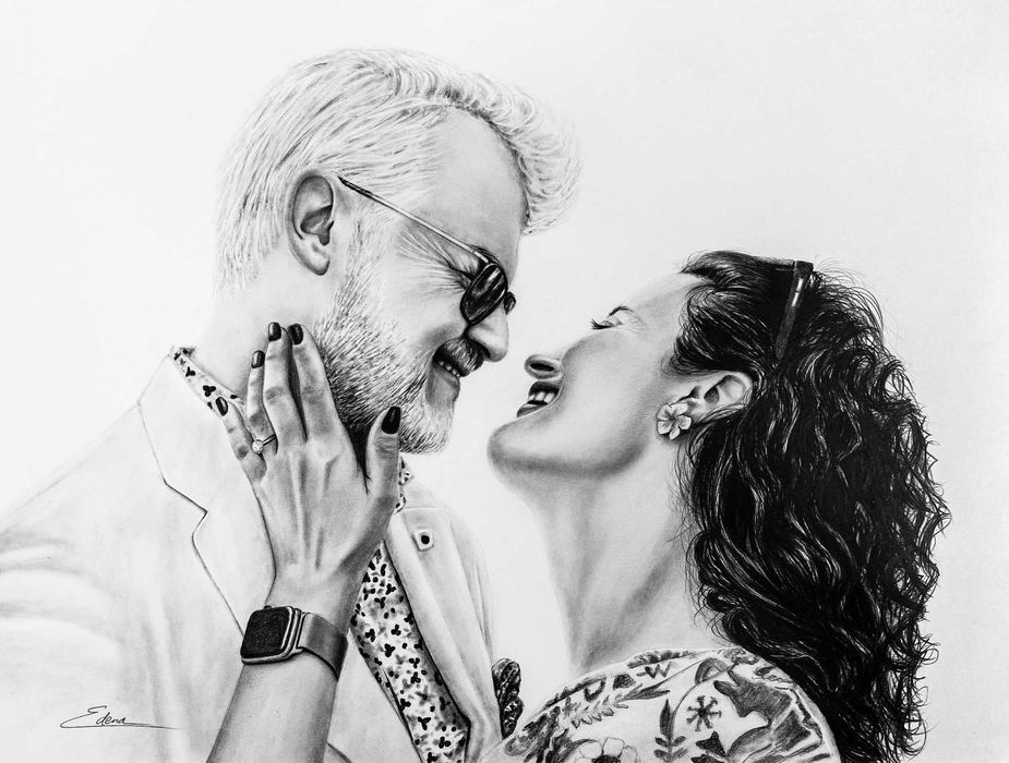 Portret realist in creion / portret personalizat / desen la comanda