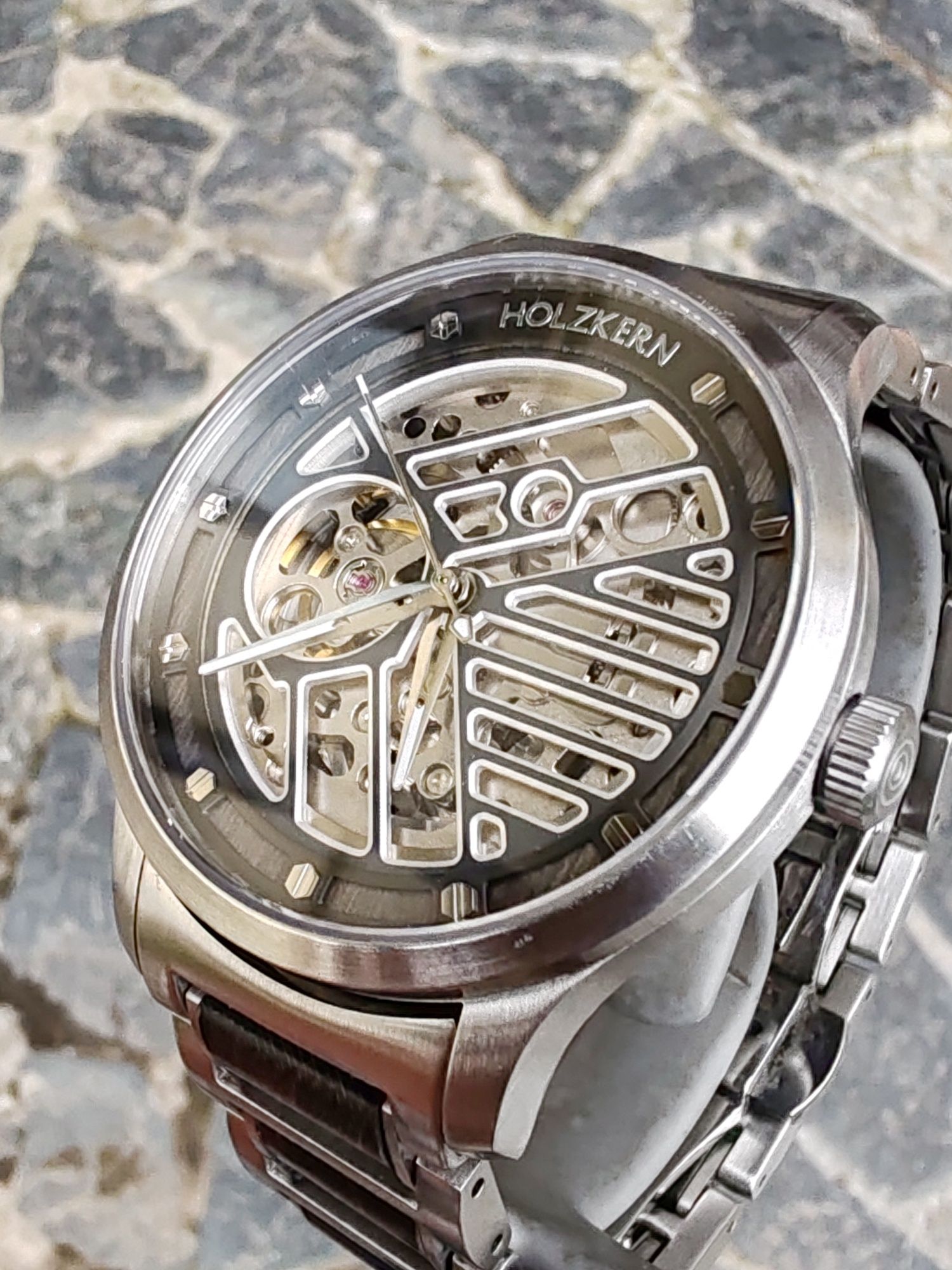 Ceas Holzkern Automatic Skeleton - Mecanism Seiko - 40 mm