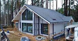 Cabane stil A Frame si case din structura de lemn, dimensiuni in funct