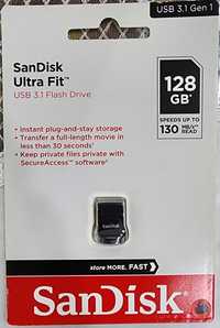 Флешка 128 GB SanDisk Ultra Fit USB 3.1