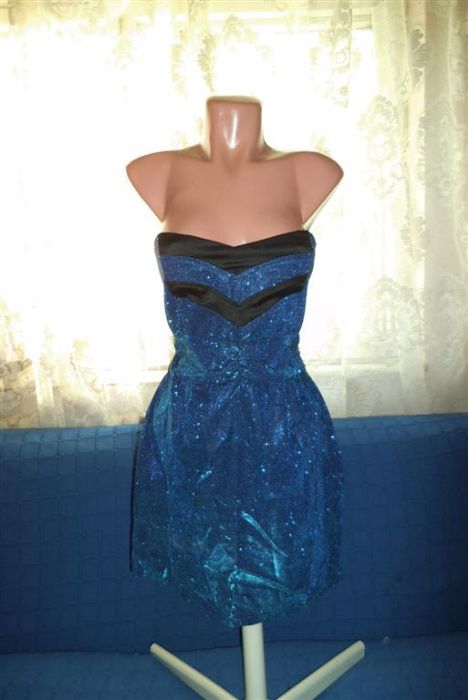 Rochie cameleon pe albastru TRANSPORT GRATUIT