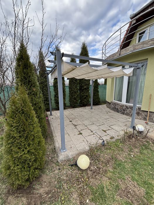 Pergola cu prelata terasa