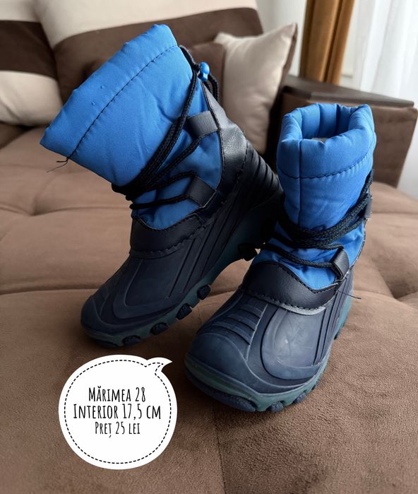 Ghete iarna marimea 28 interior 17,5 cm