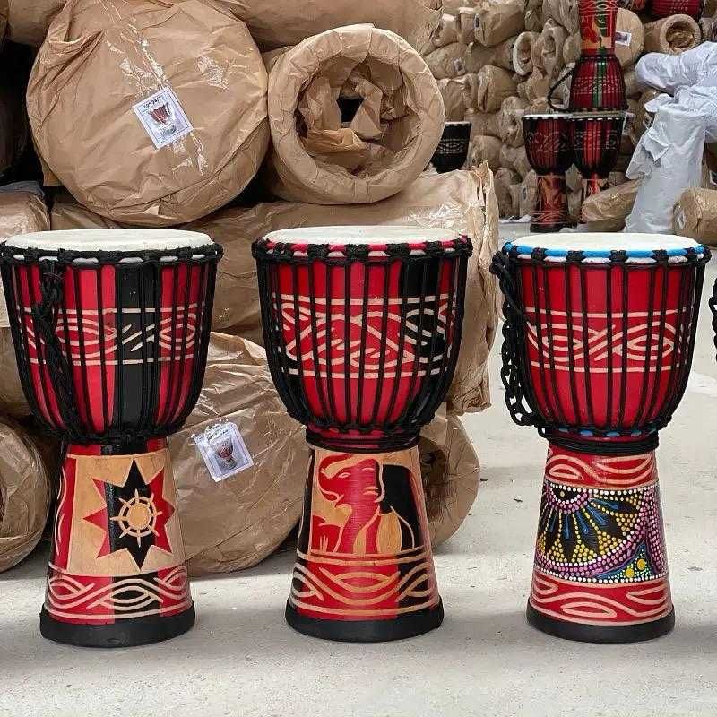 Tarabana africana din lemn Toba Africana 38 sau 50 cm Tip Djembe