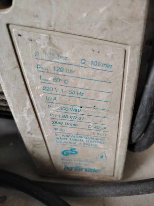 Pompa de spălat cu presiune Kranzle