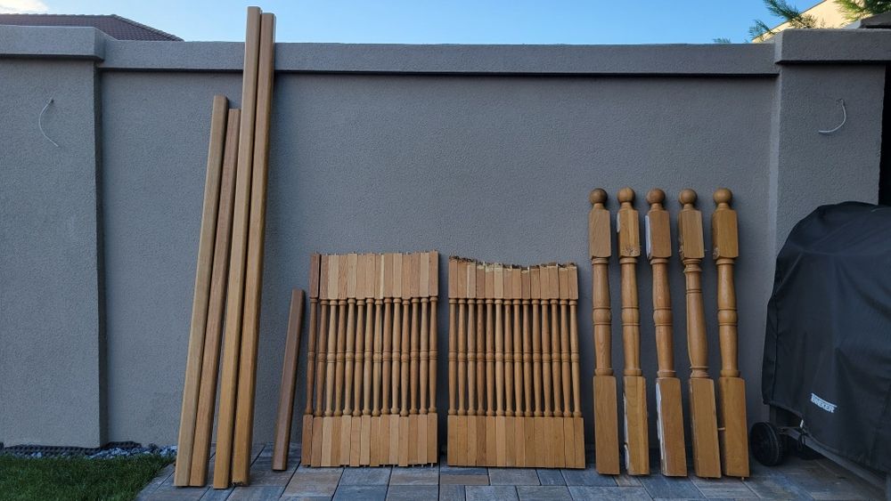 Balustri si mana curenta stejar