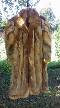 Дамско дълго палто от лисици