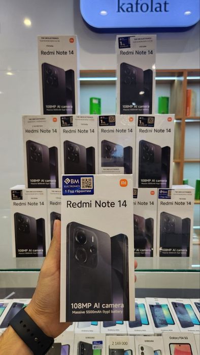 Boshlang'ich to'lovsiz  Redmi Note 14 —  3 oydan 24 oygacha muddatli t