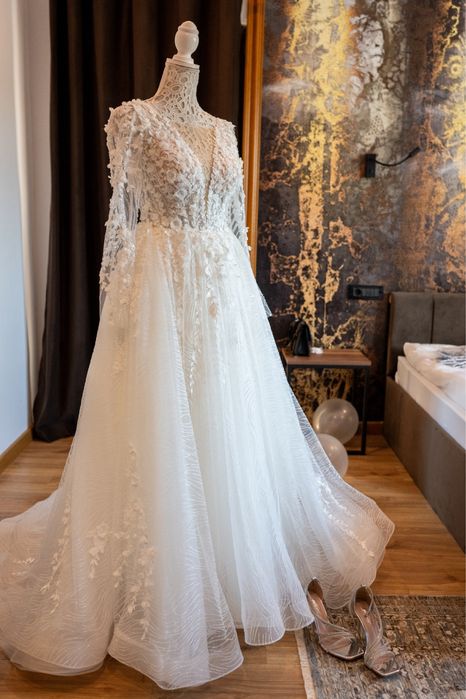 Rochie de mireasă croită în atelier an 2025
