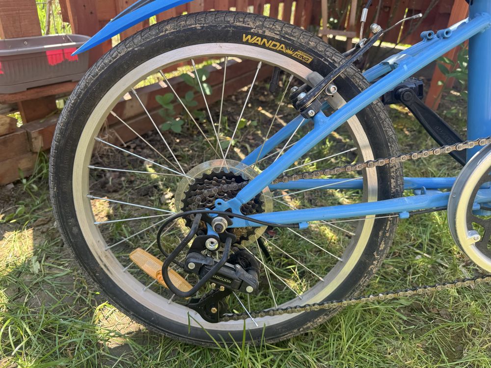 Bicicleta pliabila Velors Advantage V2052A 20", albastru