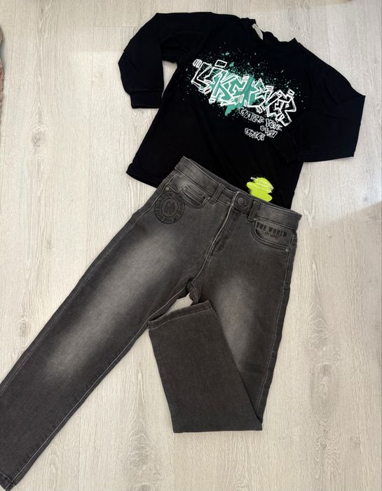 Детски дънки boboli и блуза Zara