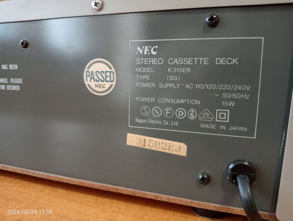 NEC Authentic Series K315E vintage deck