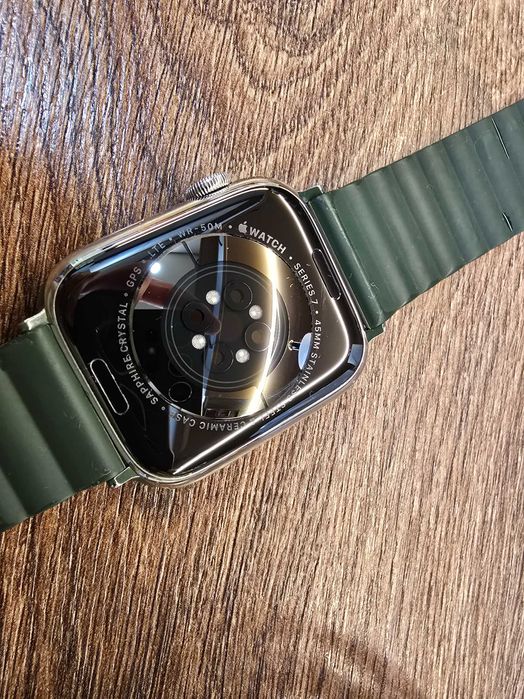 Apple Watch 7 45mm LTE Stainless Steel Sapphire Crystal