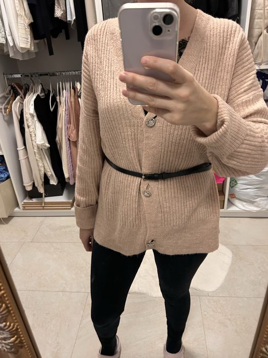 Cardigan L nasturi bijuterie