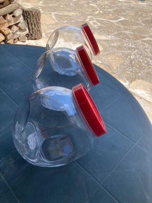 Комплект буркани с пластмасова капачка на винт