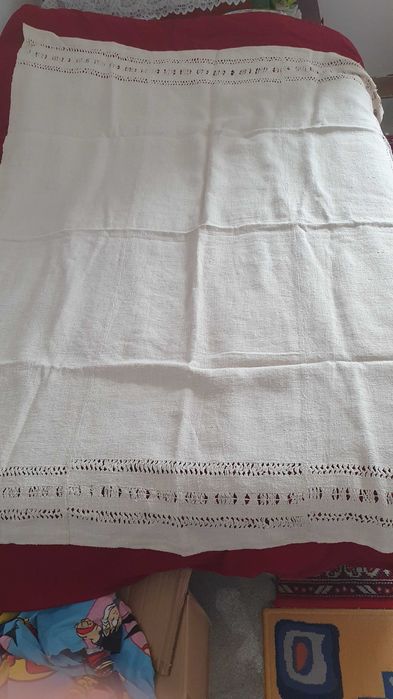 Vand patura si cearceaf tesute manual