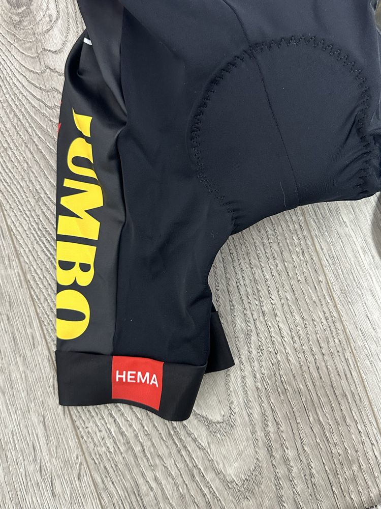 Pantaloni Ciclism Copii Jumbo Visma Agm 2021 Produs Nou 9-10 Ani