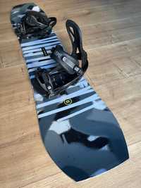 Snowboard (Ride TwinPig 157 cm) + Legaturi Rome United M