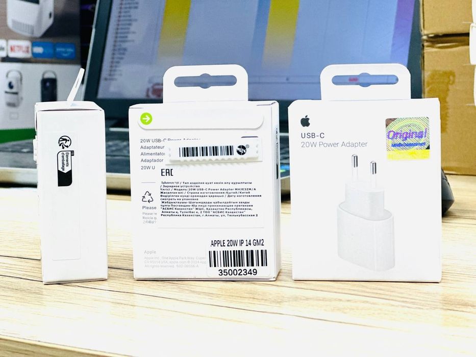 Зарядка Айфон Оригинал 20w Адаптер iPhone Кабель Шнур