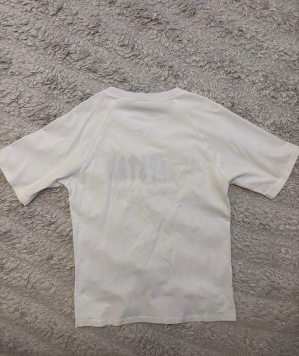 tricou Trapstar, alb cu imprimeu albastru si albastru deschis