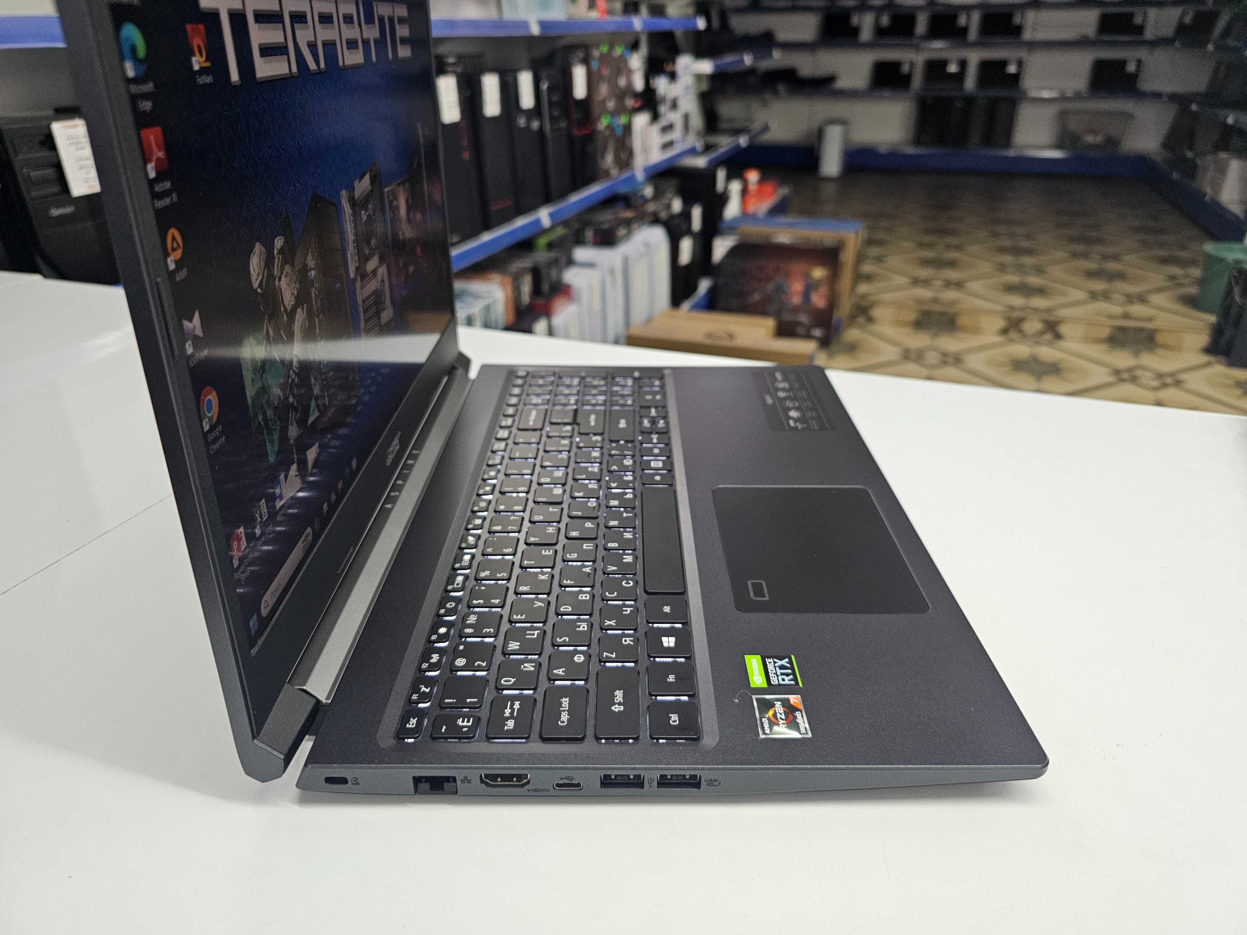Ноутбук Acer(15.6")Ryzen 7 5700U+SSD512Gb+RTX 3050\"TERABYTE"
