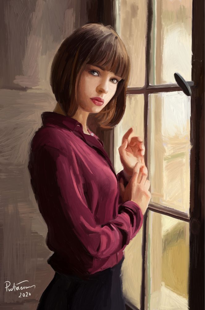 Portret pictat - tehnică digitală