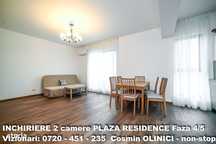 2 camere Plaza Residence Faza 4/5, prima inchiriere, loc de parcarare