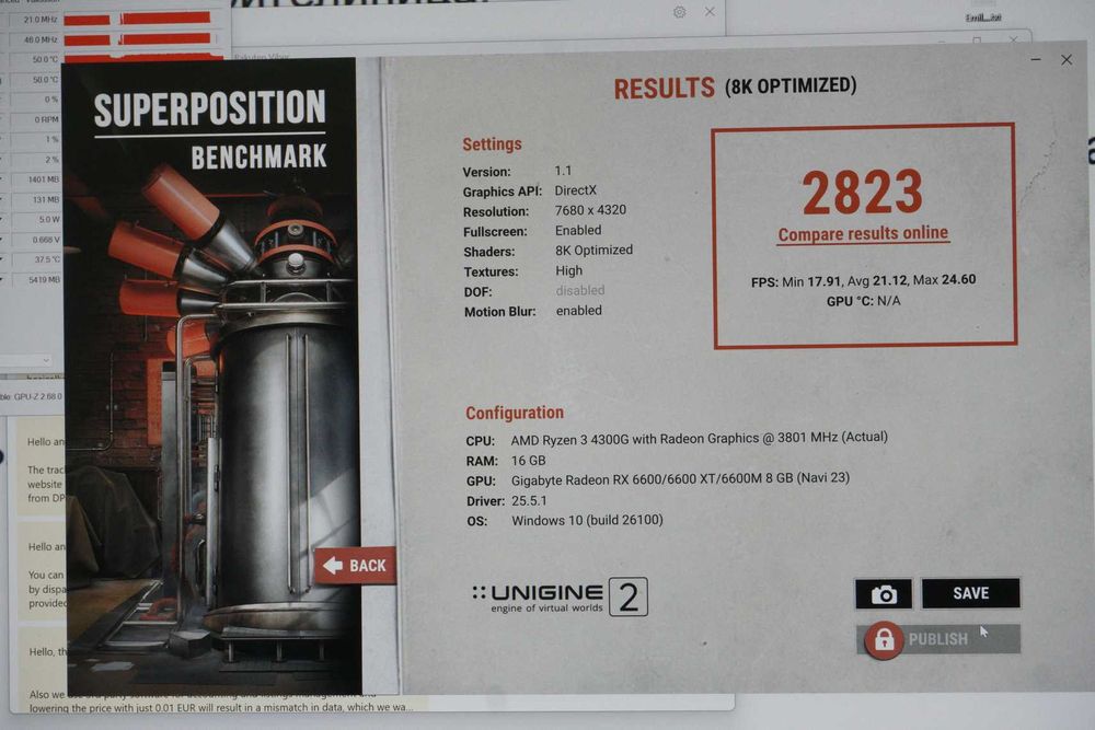 Видеокарта GPU RX 6600 XT 8GB Gigabyte AMD RADEON / Вкл.ДДС