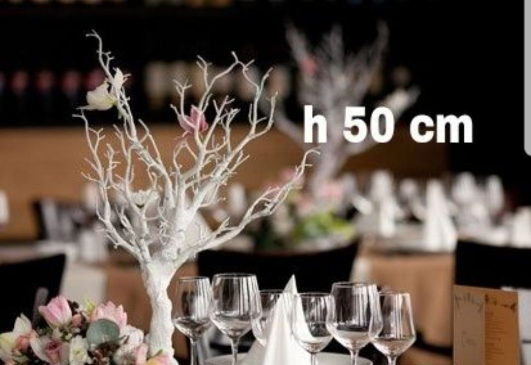 Copac copaci decorativi albi artificiali decor evenimente 50 80 120 cm