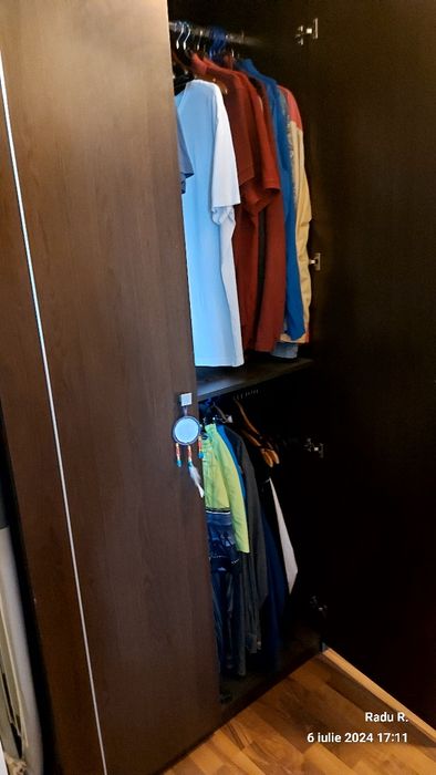 Dulap lemn cu oglinda 5 usi