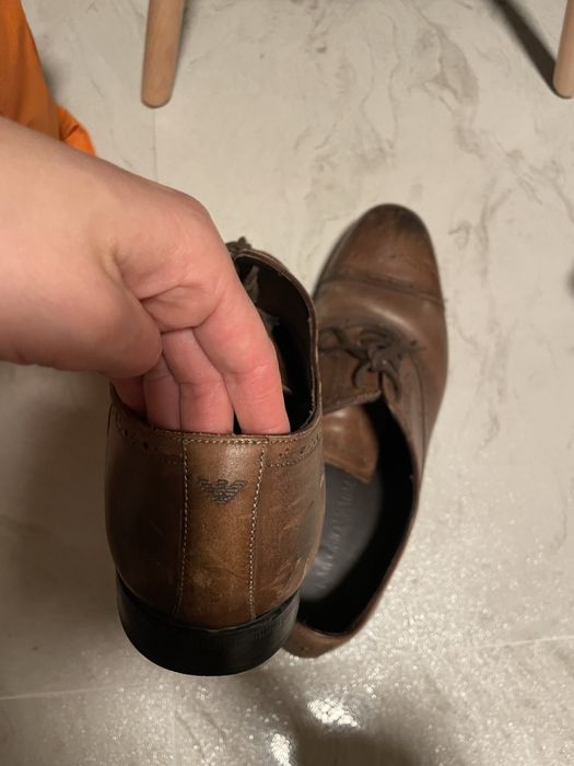 Кожени обувки Armani