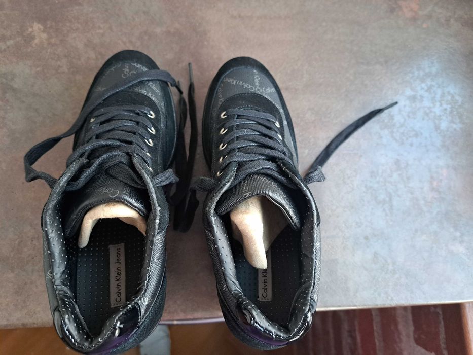 дамски сникърси,маратонки,,спортни обувки на платформа,CALVIN KLEIN,38