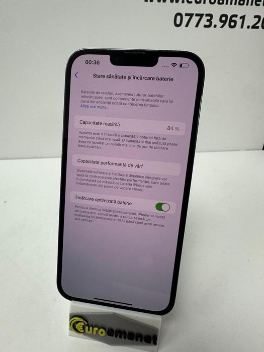 Telefon mobil Apple iPhone 13 Pro Max, 128GB, 5G, Graphite -B-