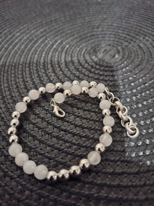 Bratara cuart alb reglabila lungime 25 cm