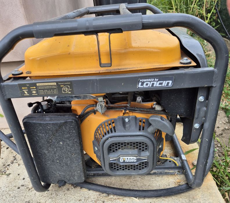 Generator de curent electric monofazic, pe benzina, O-Mac Professional