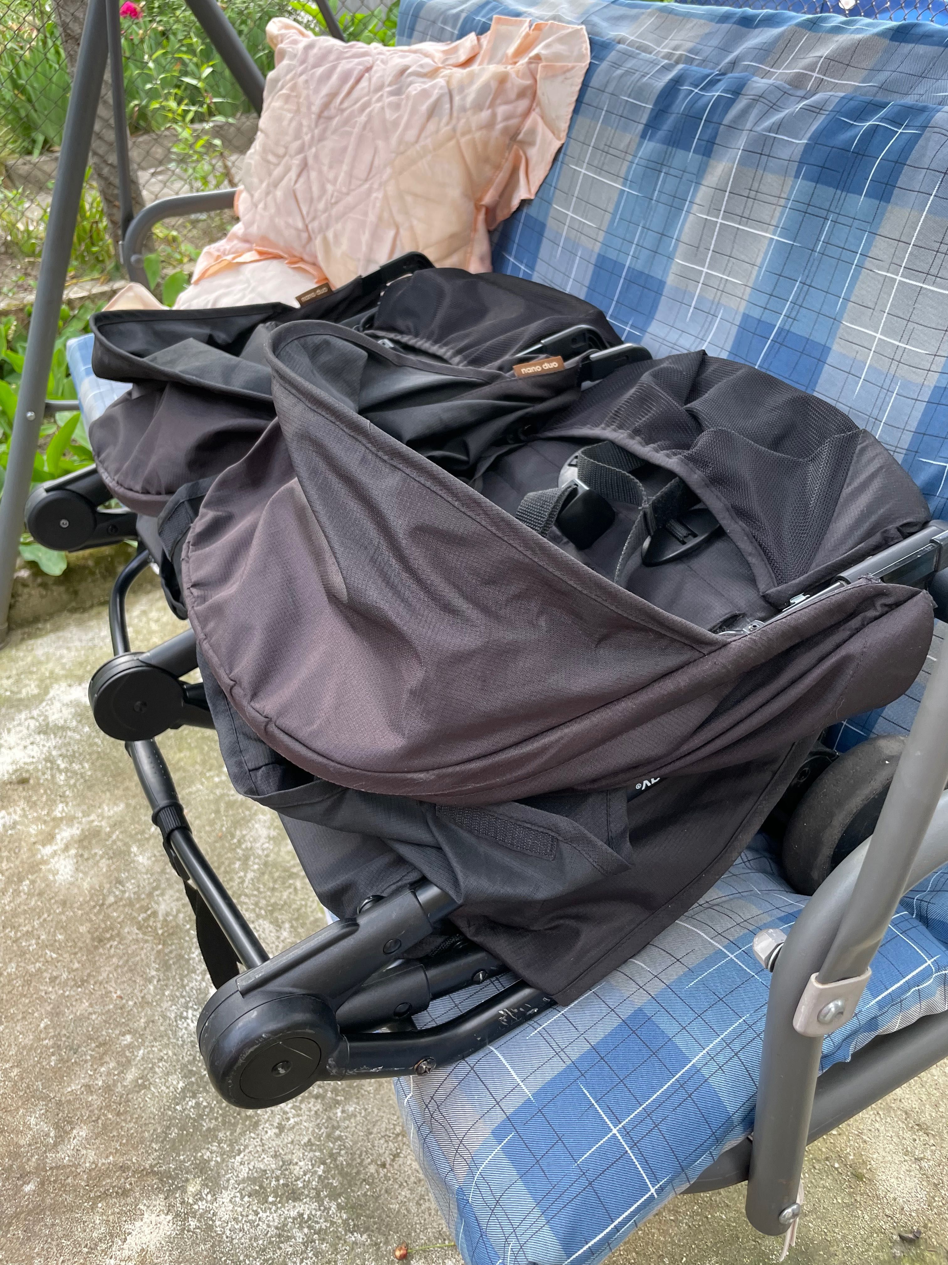 Двойна количка за породени/близнаци Mountain Buggy Nano Duo