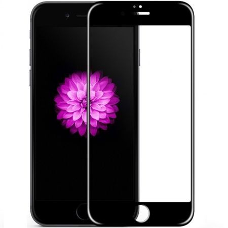 Folie de sticla Apple iPhone 6, cu margini colorate Negru